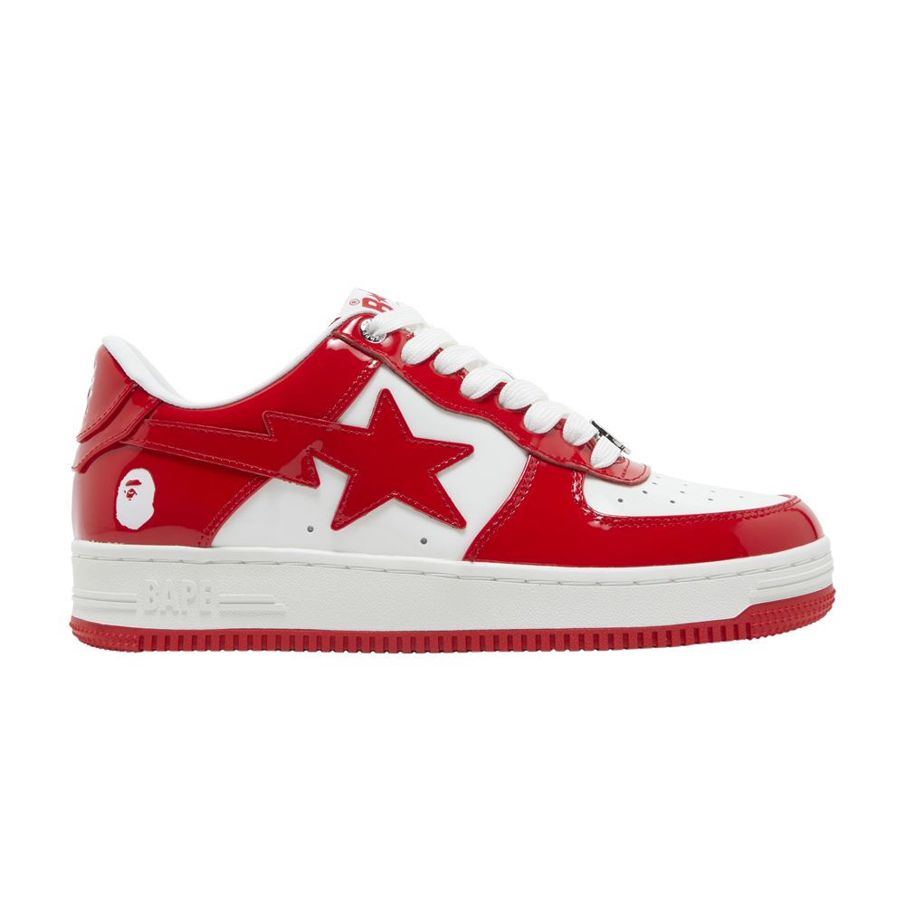 A Bathing Ape Bape Sta Low Red And White