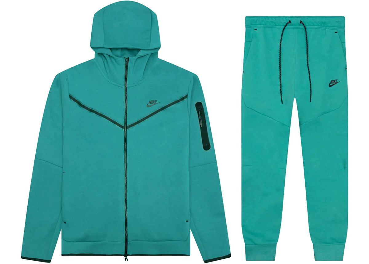 Nike — Tech Fleece Tracksuit Set — Mint / Teal