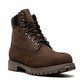 Timberland — 6-Inch Premium Waterproof Boot — Dark Brown Nubuck