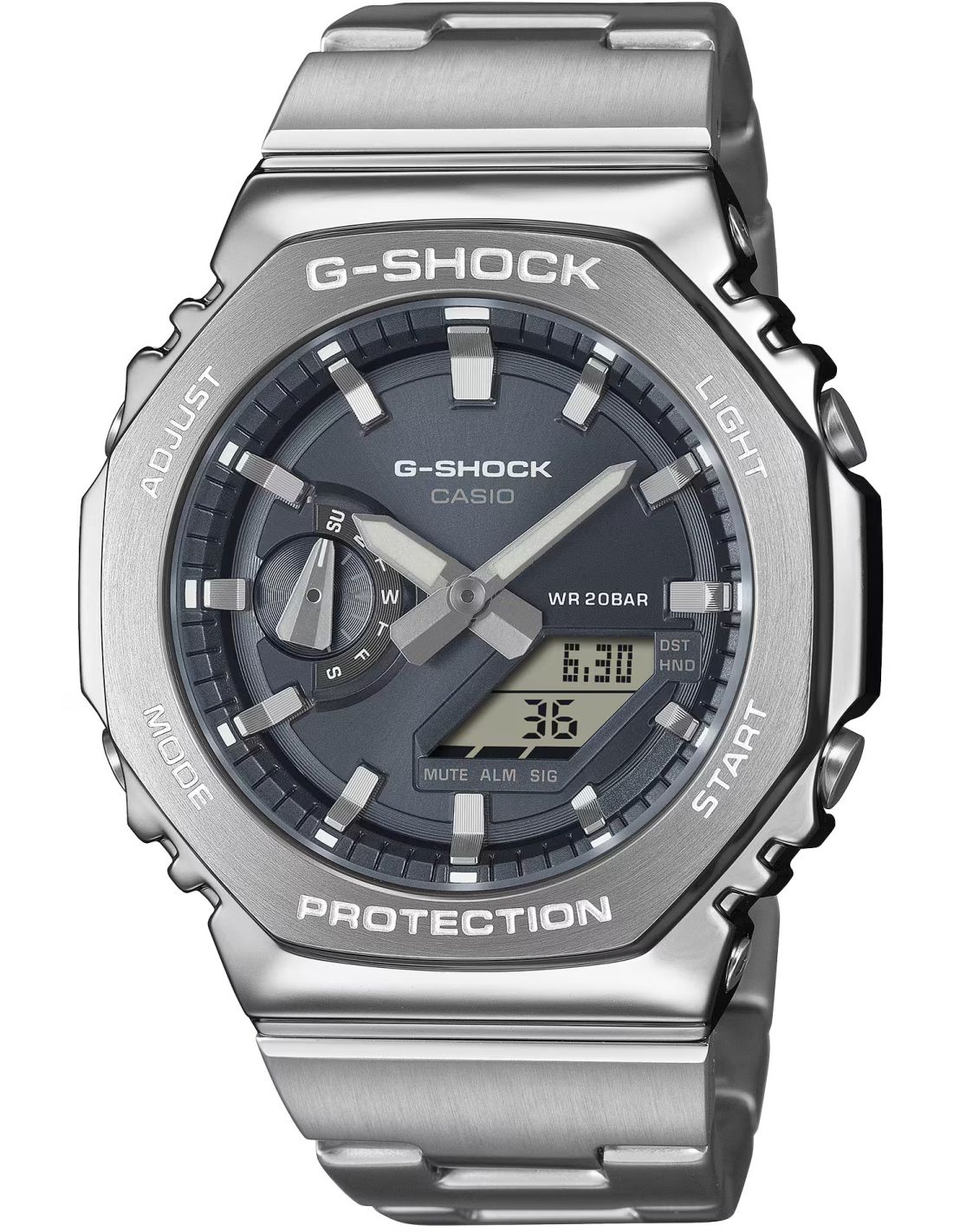 Casio — G-Shock MR-G — Silver / Black Premium Analog
