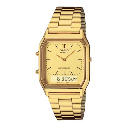 Casio — AQ230A-7D — Gold Ana-Digital