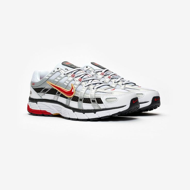 Nike — P-6000 — White / Red / Gold