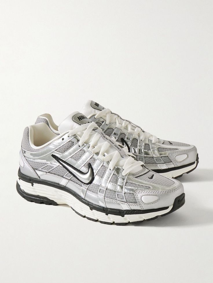 Nike — P-6000 — Silver Metallic / White Laces