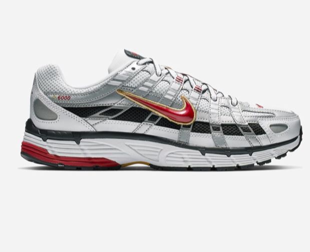 Nike — P-6000 — White / Red / Gold