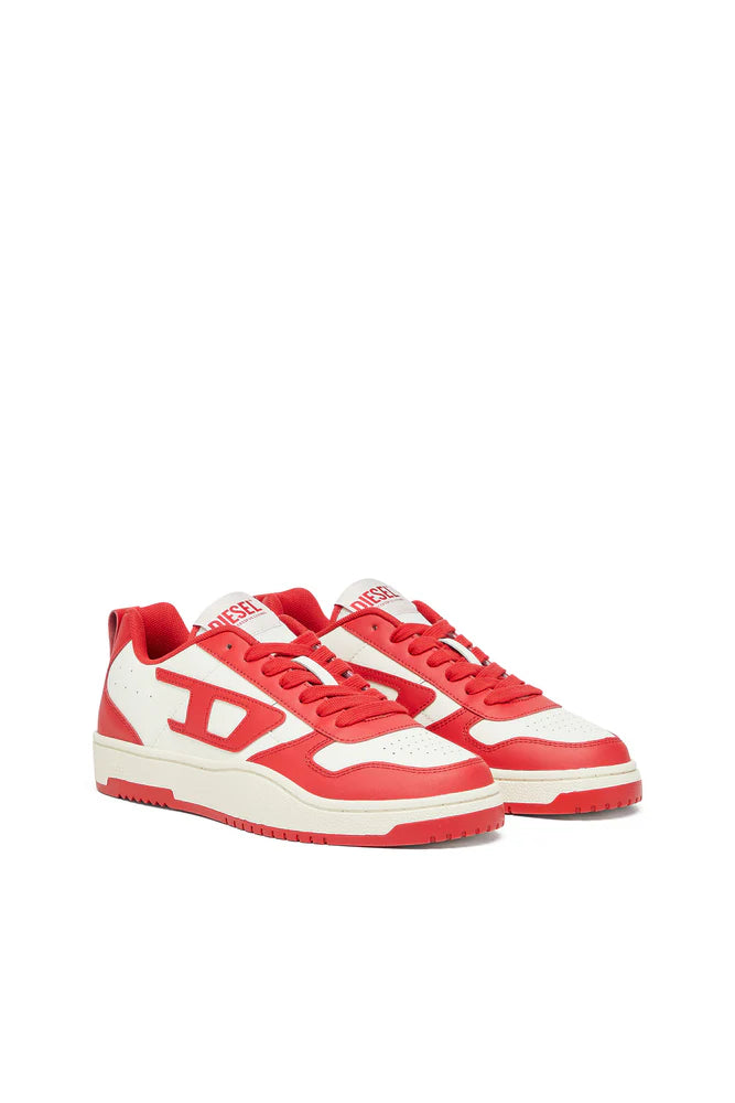 Diesel S-Ukiyo Low-Low-top sneakers in leather and nylon red