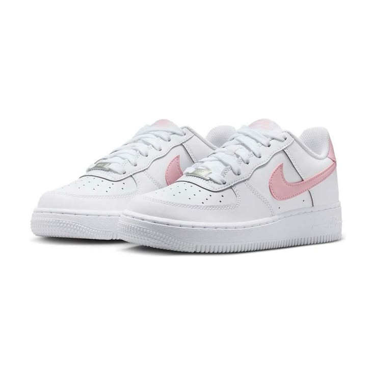 Nike — Air Force 1 Low (Kids) — Pink / White