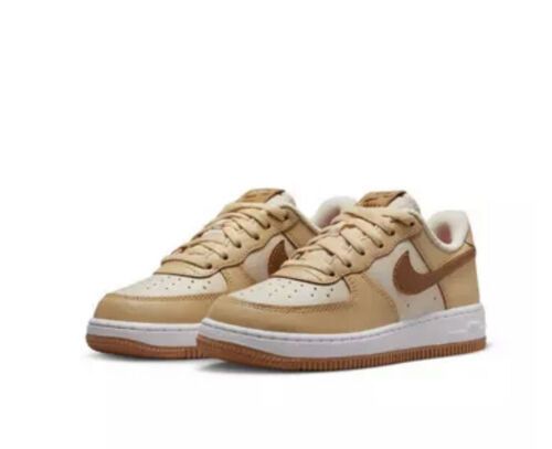Nike — Air Force 1 Low (Kids) — Tan / Brown