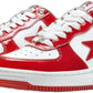 A Bathing Ape Bape Sta Low Red And White