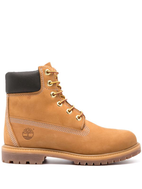 Timberland-Premium camel brown 6-Inch waterproof lace-up boots