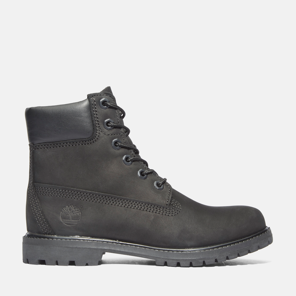 Timberland Premium black 6-Inch lace-up leather boots