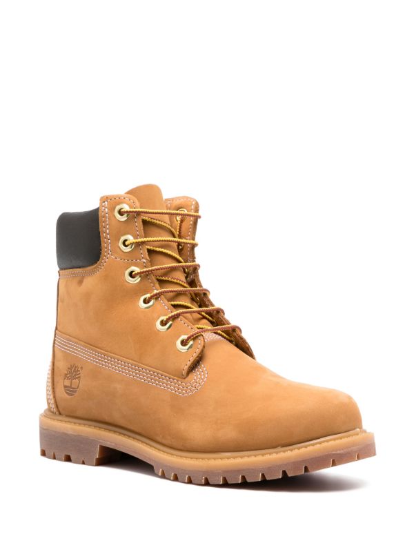 Timberland-Premium camel brown 6-Inch waterproof lace-up boots