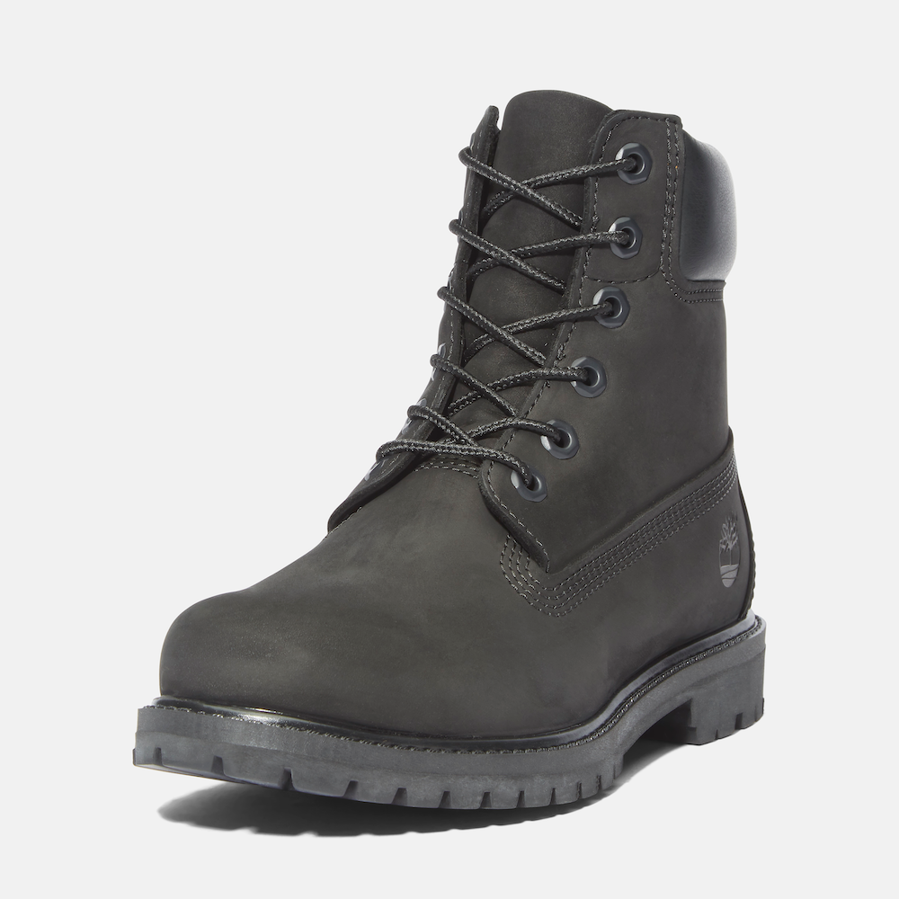 Timberland Premium black 6-Inch lace-up leather boots